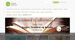 Desktop Screenshot of lundeforlag.no