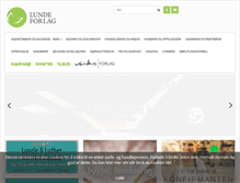 Tablet Screenshot of lundeforlag.no